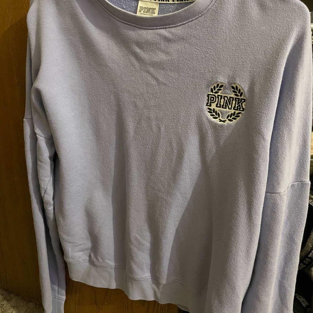 pink crew neck